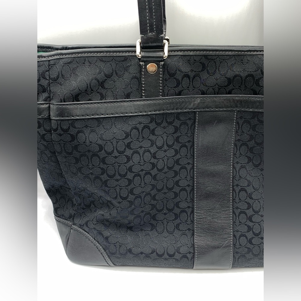 COACH Black Laptop Bag All Over Print - Picture 2 of 15